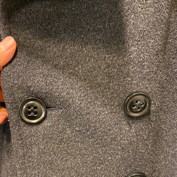 St. John's Bay Charcoal Double-Breasted Pea Coat - Picture 3 of 12